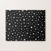 Pearl Pattern on Black Background Puzzle (Horizontal)