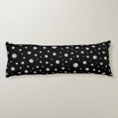 Pearl Pattern on Black Background Seitenschläferkissen (Rückseite)