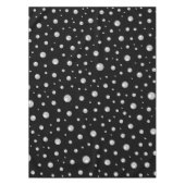 Pearl Pattern on Black Background Tischdecke (Vorderseite)