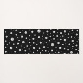 Pearl Pattern on Black Background Yogamatte (Rückseite (Horizontal))