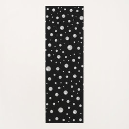 Pearl Pattern on Black Background Yogamatte