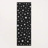 Pearl Pattern on Black Background Yogamatte (Rückseite)