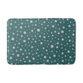 Pearl Pattern on Transformative Teal Background Badematte (Vorderseite)