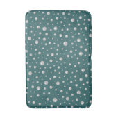 Pearl Pattern on Transformative Teal Background Badematte (Vorderseite Vertikal)