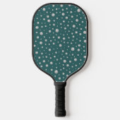 Pearl Pattern on Transformative Teal Background Pickleball Schläger (Vorderseite)
