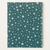 Pearl Pattern on Transformative Teal Background Planer (Rückseite)