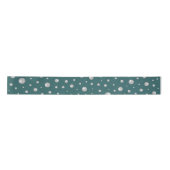Pearl Pattern on Transformative Teal Background Satinband (Vorderseite)
