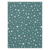 Pearl Pattern on Transformative Teal Background Tischdecke (Vorderseite)
