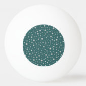 Pearl Pattern on Transformative Teal Background Tischtennisball (Rückseite)