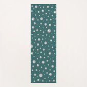 Pearl Pattern on Transformative Teal Background Yogamatte (Vorderseite)