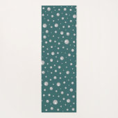 Pearl Pattern on Transformative Teal Background Yogamatte (Rückseite)