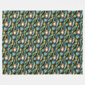 Pearl paua Muschel Seebad-Muster chic Fleecedecke (Vorderseite (Horizontal))