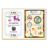 Pearl - Potasium Horn Unicorn Trading Card Tischnummer (Rückseite)