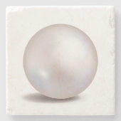 Pearl Printed Decorative Stone Untersetzer (Vorderseite)