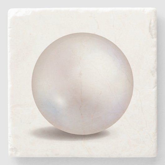 Pearl Printed Decorative Stone Untersetzer (Vorderseite)