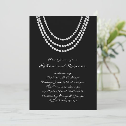 Pearl Probe Dinner Einladung 1920 (Stehend Vorderseite)