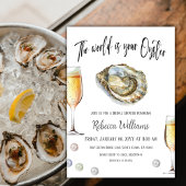 Pearl Prosecco Oyster Themed Brautparty Brunch Einladung