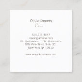 Pearl Quadratische Visitenkarte (Rückseite)