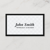 Pearl Quilt Petroleum Engineer Business Card Visitenkarte (Vorderseite)