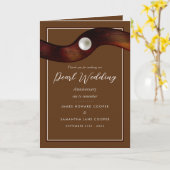 Pearl Ribbon 30 Jahre Hochzeitstag Danke Karte (Gelbe Blume)