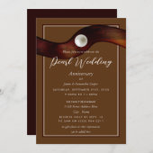 Pearl Ribbon, 30 Jahre Hochzeitstag Einladung (Vorne/Hinten)