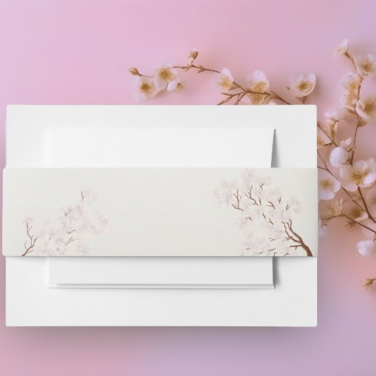 Pearl Romance Wedding Einladungsbanderole