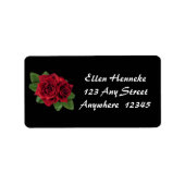 Pearl-Rose Adressaufkleber (Vorne)