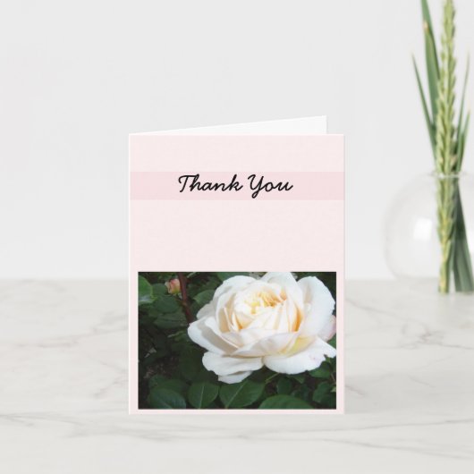Pearl Rose Vielen Dank Dankeskarte (Vorderseite)