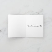 Pearl Rose Vielen Dank Dankeskarte (Innenseite)
