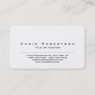 Pearl Rounded Corner Charming Business Card Visitenkarte