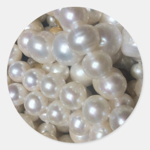 Pearl Runder Aufkleber