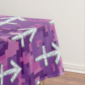 Pearl Sagittarius Zodiac Sign Fuchsia Digitale Cam Tischdecke (Beispiel)