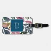 Pearl Schlicht Moderne Minimalistische Blüte Gepäckanhänger (Vorderseite horizontal)