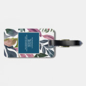 Pearl Schlicht Moderne Minimalistische Blüte Gepäckanhänger (Rückseite horizontal)