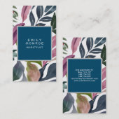 Pearl Schlicht Moderne Minimalistische Blüte Visitenkarte (Vorne/Hinten)