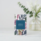 Pearl Schlicht Moderne Minimalistische Blüte Visitenkarte (Stehend Vorderseite)