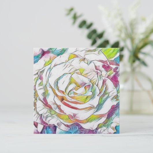 Pearl Shimmer Card 5.25"x5.25", Umschläge enthalte (Stehend Vorderseite)