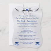 Pearl Shimmer Einladungen zum 65. Hochzeitstag (Rückseite)