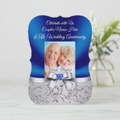 Pearl Shimmer Einladungen zum 65. Hochzeitstag (Stehend Vorderseite)