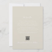Pearl Shimmer handschriftlich Elegant Simple Moder Save The Date (Rückseite)