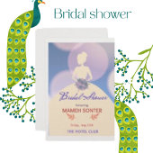 Pearl Shimmer Paper Pink Brautparty Card Einladung