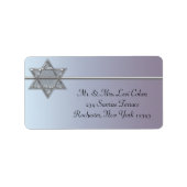 Pearl Silver Star von David Address Labels Adressaufkleber (Vorne)