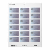 Pearl Silver Star von David Address Labels Adressaufkleber (Vorne)
