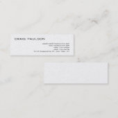 Pearl Simple Trendy Moderne Schlichte Visitenkarte (Vorne/Hinten)