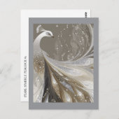 PEARL SPARKLE PEACOCK #1 POSTKARTE (Vorne/Hinten)