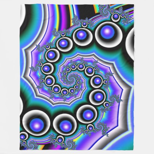 Pearl Spiral Fleece Blanket (Vorderseite)