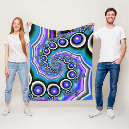 Pearl Spiral Fleece Blanket