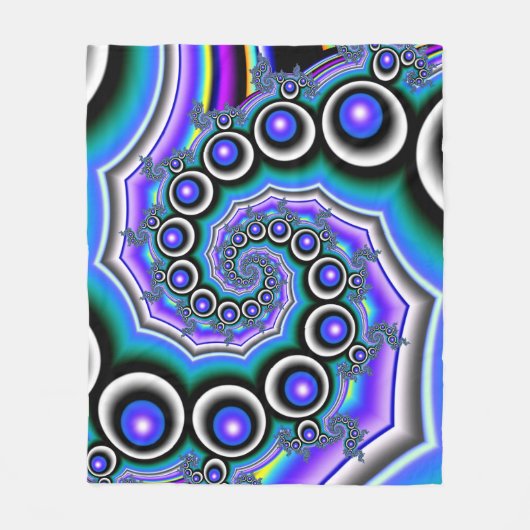 Pearl Spiral Fleece Blanket (Vorderseite)