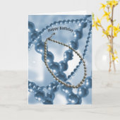 Pearl Strands Geburtstagskarte Karte (Gelbe Blume)