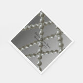Pearl Strings Wedding Paper Napkins Serviette (Ecke)